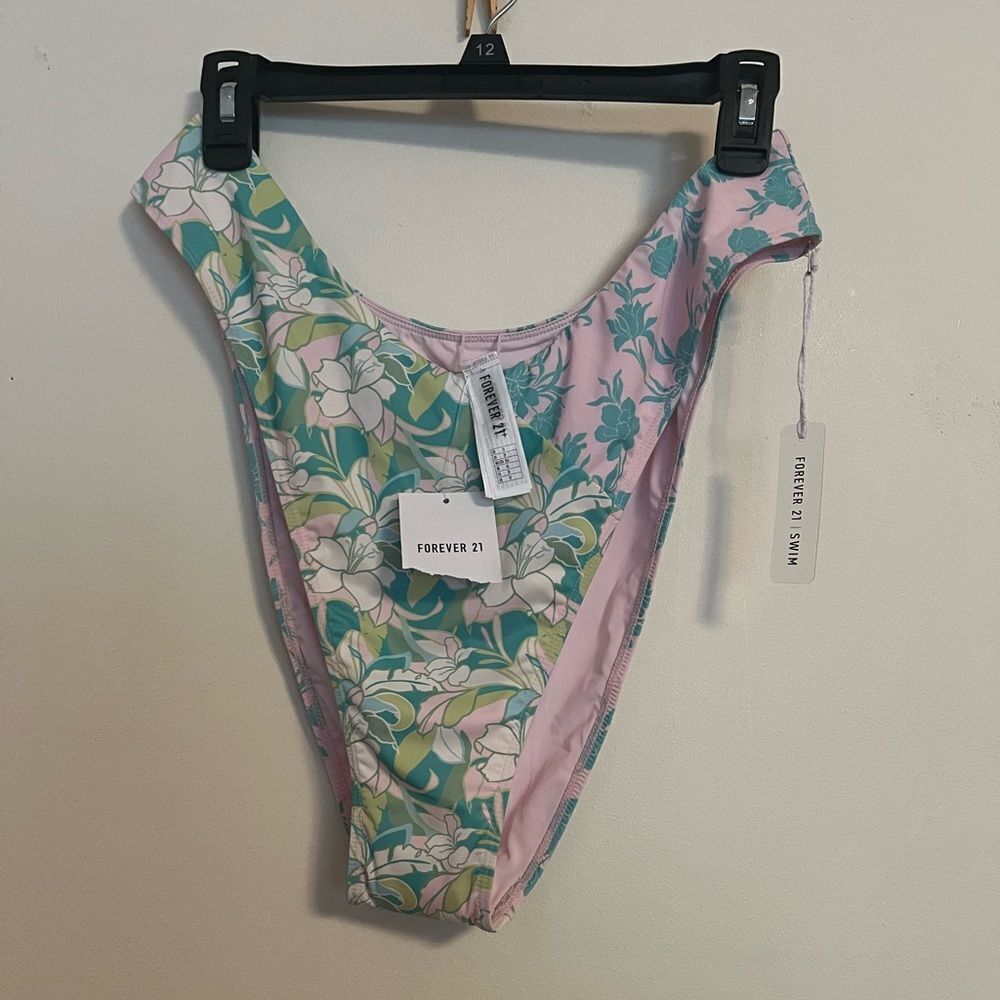 Forever 21 Pastel Floral Swimsuit